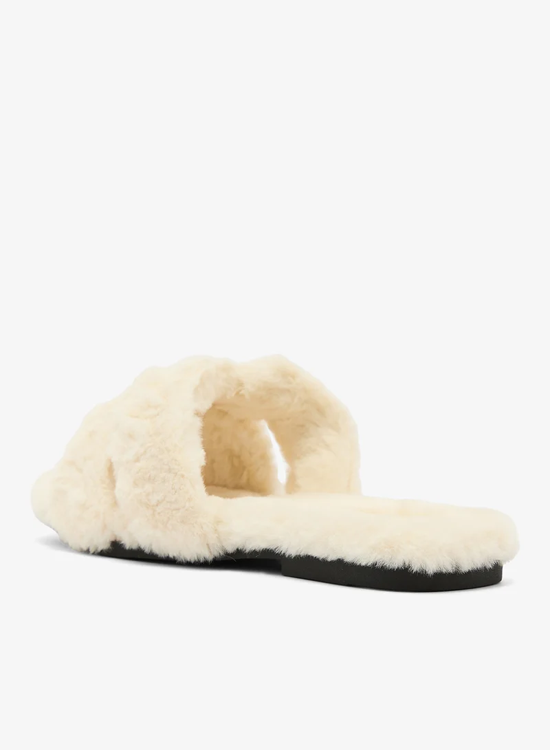 جينجر Cozy Fur Bedroom Slippers